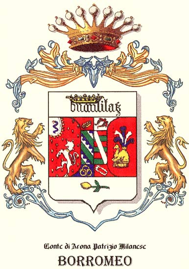 stemma conte Patrizio Milanese dei Borromei