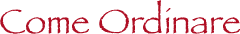 come ordinare