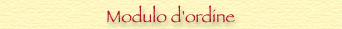modulo d'ordine